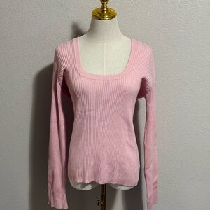 New York & Company Women’s Pink Stretchable Sweater Long Sleeve Top Size XL NWOT